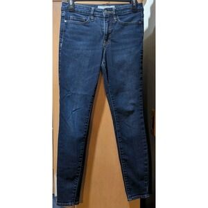 Athleta Sculptek Jeans Womens 2P Dark Wash Blue Stretch Denim Skinny Ankle Pants